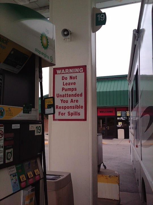 BPstationSignCleanUpYourOwnSpill BPstationSignCleanUpYourOwnSpill
